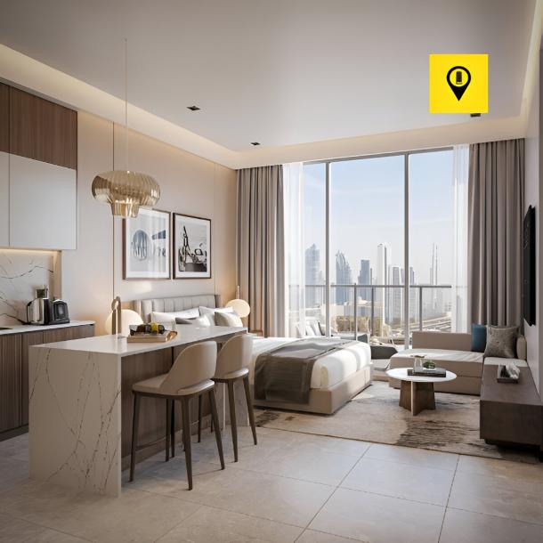 Affordable Luxury Studio Apartment in Dubai for Sale Perfect for First-Time Buyers-1